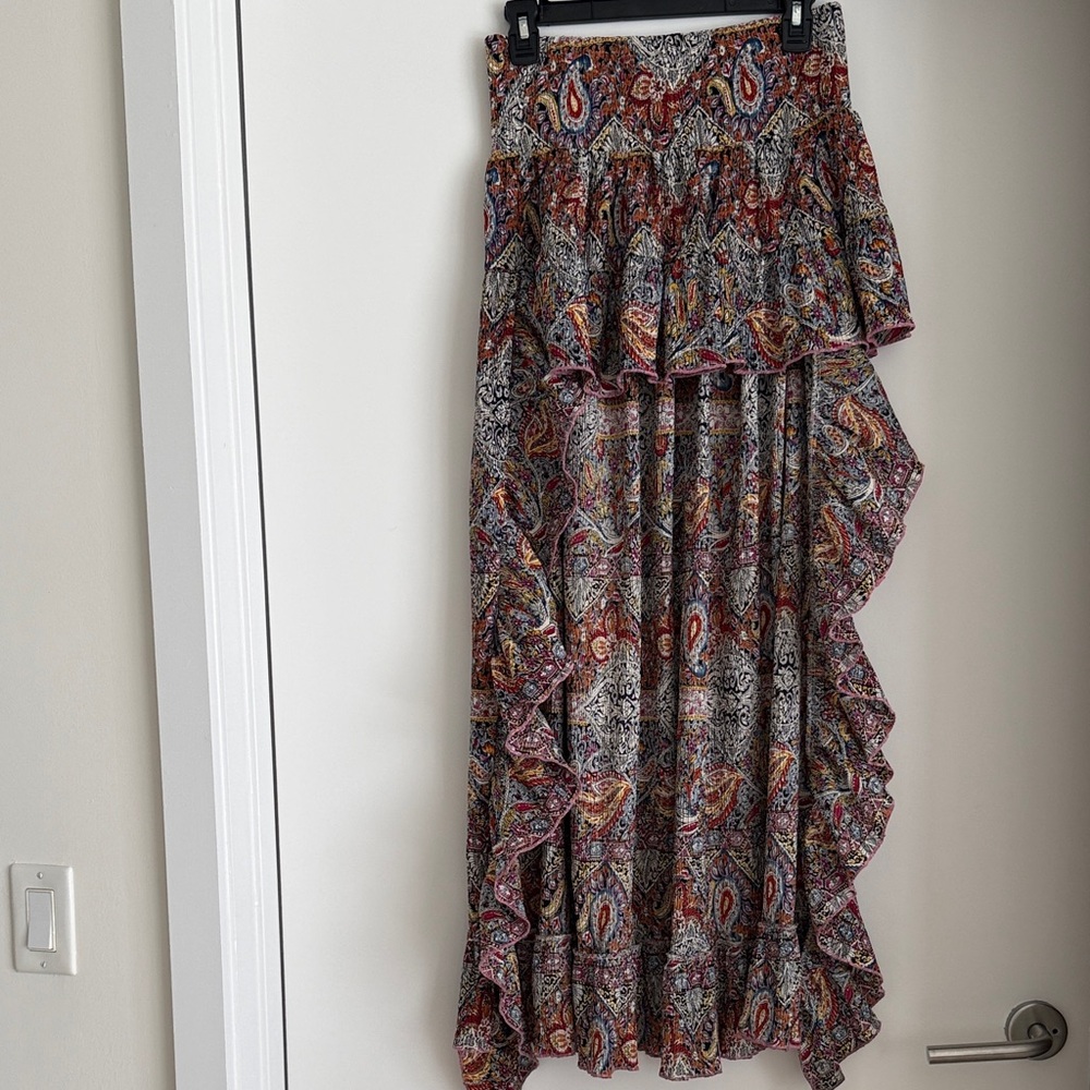 Bohemian Paisley Maxi Skirt